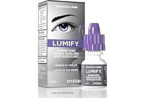 LUMIFY Eye Drops for Red Eyes, Redness Reliever for Brighter Looking Eyes, Works in 1 Minute & Lasts Up to 8 Hours, Eye Drops, 0.17 Fl Oz (5 mL)