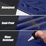 Odoland 180x160cm Hiking Blanket Waterproof Lightweight for 2-4 People view 2