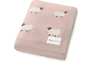 Bleu La La Whimsy Collection - 100% Luxury Cotton, Soft, Cozy, Lightweight, Receiving Blanket for Newborns & Infant Baby Boys
