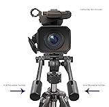 Professional Dual Handle Aluminum 67" Tripod for