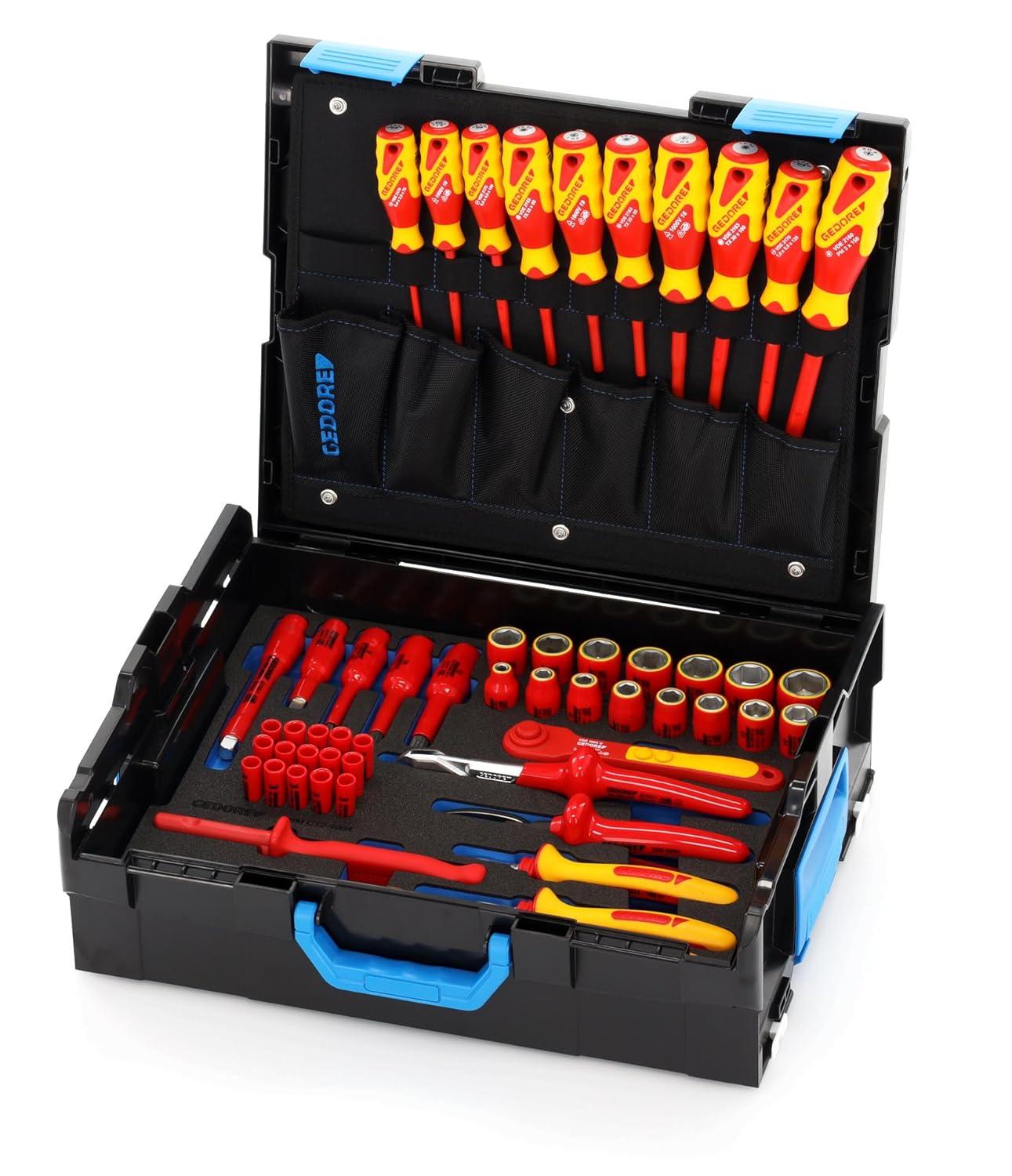 GEDORE Caja de herramientas VDE HYBRID, Juego de 53 ...