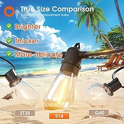 addlon 54FT(48+6) Solar String Lights Outdoor