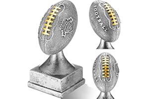 Wiwiqing Fantasy Football Champion Trophy Winner Glory Award Celebrate The Game Winning Touchdown or Play Off Win(Silver,6 Inches)