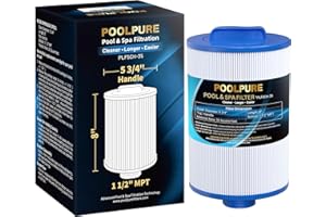 POOLPURE Replacement Filter for PMAX50P4, Unicel 5CH-35,Filbur FC-0300, Baleen AK-90109, Excel Filters XLS-526, Darlly 50353, Pure N Clean PC-0300, SD-00780, SD-00650 Filter Cartridge (1 1/2" MPT)
