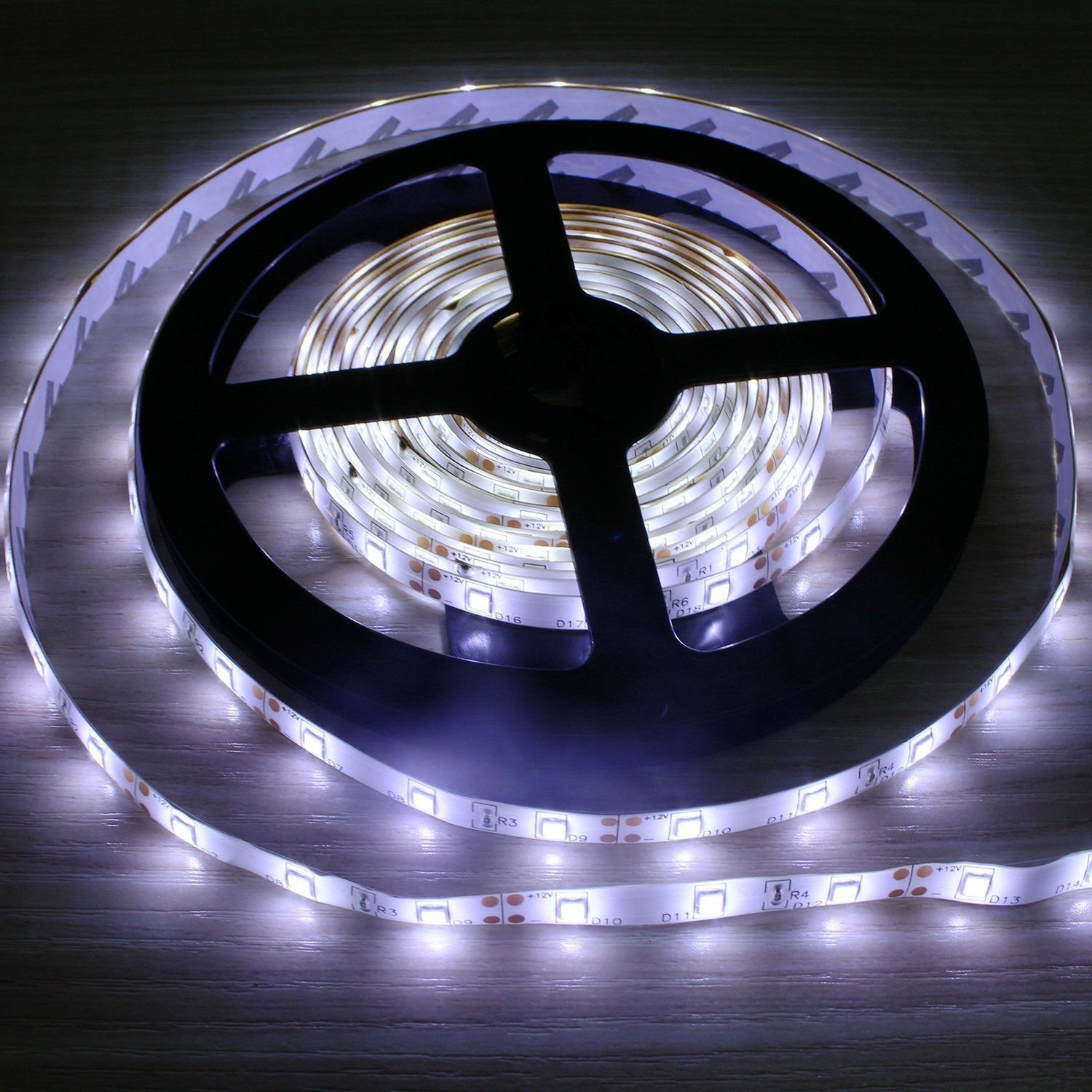 B2ocled 5m Waterproof LED Strip Decoration Kit Flexible 2835 SMD LED Ribbon Lights 12V Power Adaptor Daylight