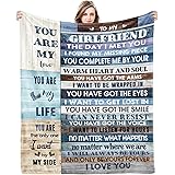 to My Girlfriend Blanket Girlfriend Gifts I Love You Blessing Sweet Sayings QuoteThrow Blankets Birthday Gifts for Her Annive