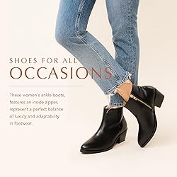 Nisolo Women's Marisa Inside Boots, Black, 8, Ankle