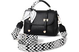 I IHAYNER Crossbody Bags for Women Vegan Leather Purses Top Handle Small Designer Shoulder Handbags with Wide Strap