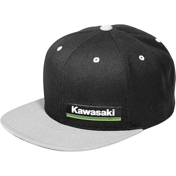 Factory Effex Kawasaki Bold Snapback Hat - Charcoal/Black (24