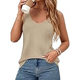 BTFBM Sweater Vest Women 2026 Spring Summer Sleeveless V Neck Sparkle Knit Basic Loose Fit Tank Tops Vacation Outfits