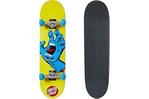 Santa Cruz Hand Mini Complete Skateboard,Yellow,7.75in x 30.00in