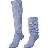 Glitopper Slouch Slouchy Socks Pack Knee High Scrunch 80s 90s Stacked Boot Socks