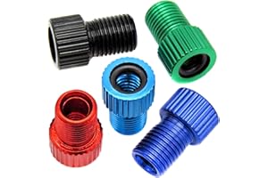 Bike Bits Presta Valve Adapter - Convert Presta to Schrader - French/UK to US - Inflate Tire Using Standard Pump Air Compress