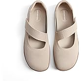 DREAM PAIRS Women's Mary Jane Ballet Flats Barefoot Knit Wide Toe Box Arch Support Flat Shoes for Women Dressy Casual Office Business Work Travel Walk