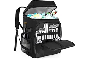 ITHWIU Cooler Backpack Insulated Leakproof Bag Keeps 52 Cans Cold for Up to 18 Hours, 11 X 7.5 X 16.5 Inch Portable Lightweig
