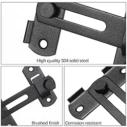 Barn Door Latch, 180 Degree Flip Sliding Double