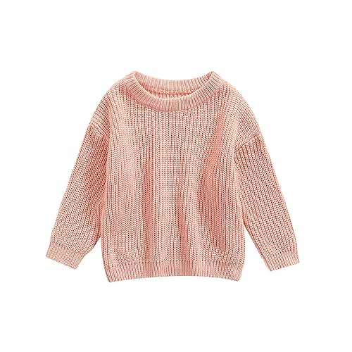 Afunbaby Baby Girl Boy Knit Sweater Blouse Pullover Sweatshirt Warm  Crewneck Long Sleeve Tops for Infant Toddler (12-18 Months,A-Pink) in Oman  Whizz