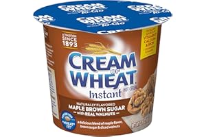 Cream of Wheat Instant Hot Cereal To-Go Cups, Maple Brown Sugar Walnut, 2.29 Ounce (Pack of 6)