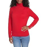 Tommy Hilfiger Women's Cotton Lightweight Turtleneck Sweater