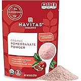Navitas Organics Pomegranate Powder, 8oz. Bag, 45 Servings — Organic, Non-GMO, Freeze-Dried, Gluten-Free