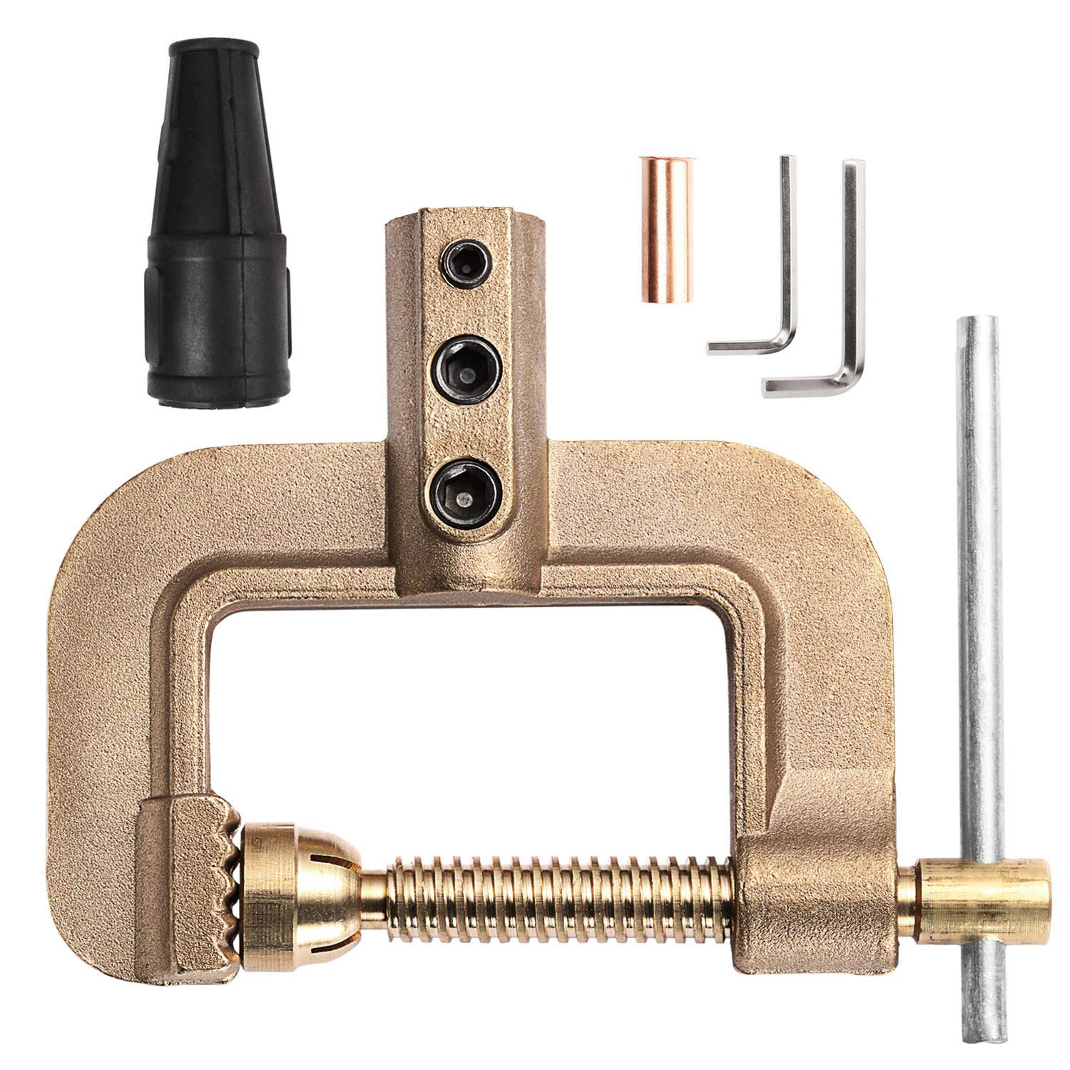 Photo 1 of H HZXVOGEN Welding Ground Clamp 400A G Styles Earth Clamp for Tig Mig Stick Welder Machines - Solid Brass 0.75kg