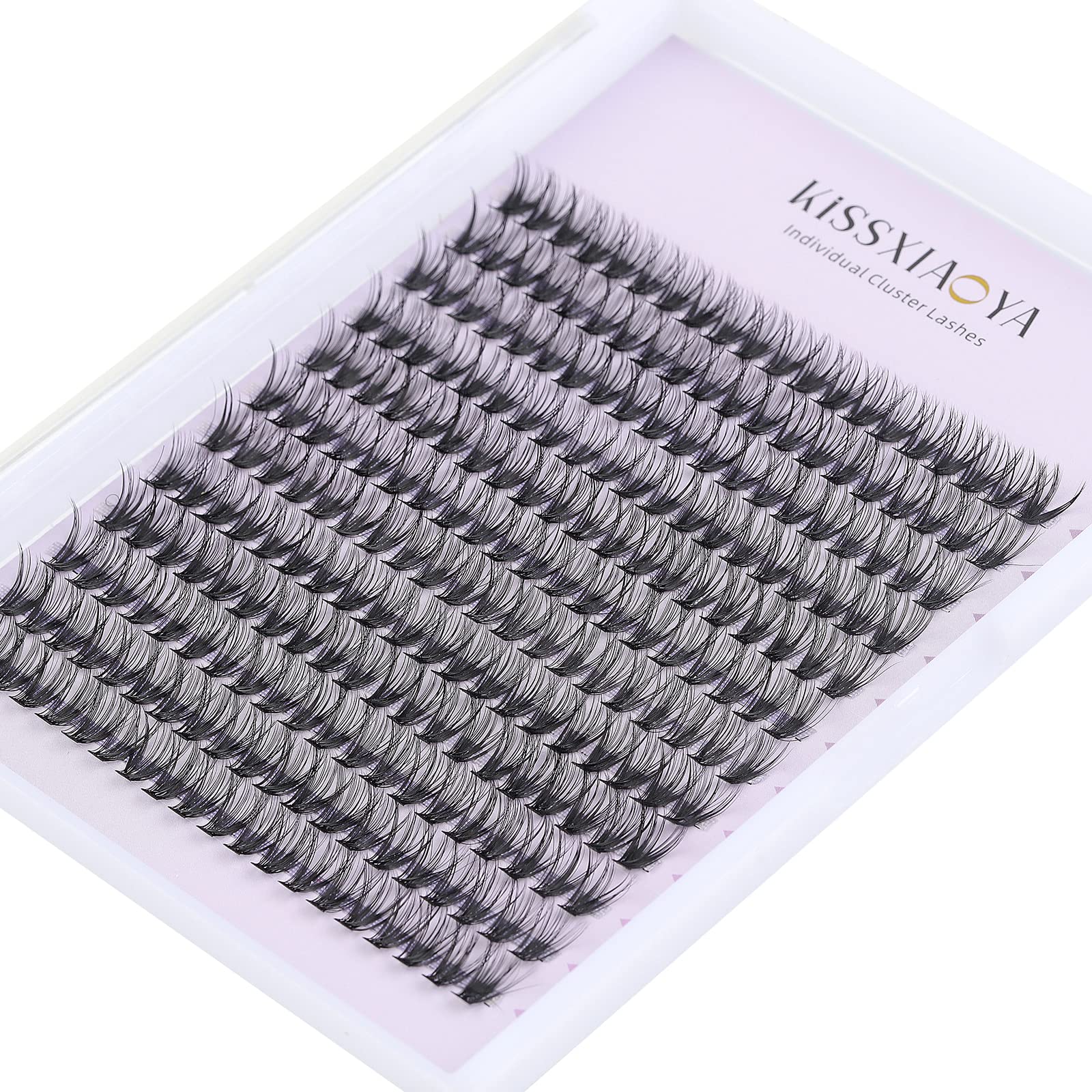 Cluster Eyelash 240pcs 40D 0.07 D Curl 12mm Cluster Eyelashes Extensions, Soft Individual Lashes Natural False Eyelashes Clusters DIY Eyelash Extension At Home (12mm, 40D-D-0.07) — image 1