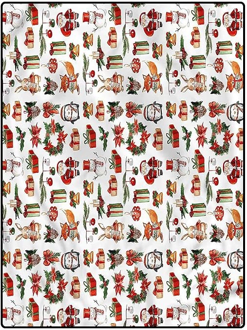 Amazon カーペット 遮音 やわらか センターラグ 1 160 クリスマスの柔らかいふわふわの寝室は居間のために屋内でmordernを敷きます女の子男の子子供アイコンウサギキャンドル オールシーズン適用 通気性 リビング ラグ カーペット オンライン通販