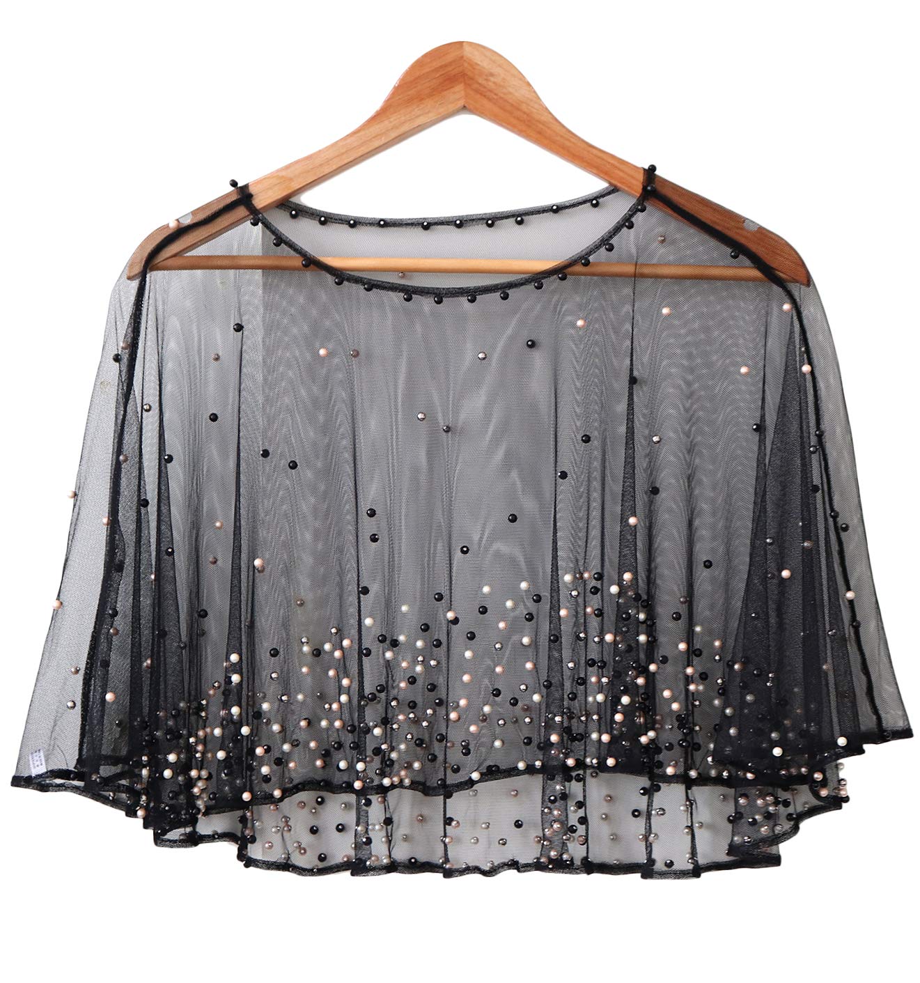 Zakia Women's mesh shawl evening dress wedding sequins shawl wrapped scarf Zakia Women's mesh shawl evening dress wedding sequins shawl wrapped scarf