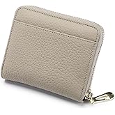 EutDett Travel Wallet for Women with Zipper Closure, RFID Blocking Wallet women with Coin Pocket & Card Slots – Compact Ladies Coin Purse (Elephant Grey)