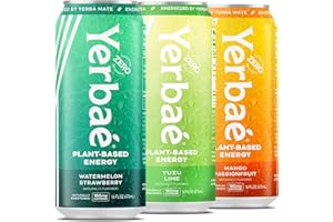 Yerbaé Variety Flex Pack, Functional Energy Drink - 0 Sugar, 0 Calories, 0 Carbs. Yerbae is Energized by Yerba Mate, Plant-Based, Healthy Alternative to Sugary Energy Beverages, 16oz cans (12 Pack)