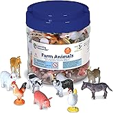 Learning Resources Farm Animal Counters, Set of 60 Math Counters, Ages 3+