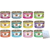 Huge Variety Pack for Weruva-Classic Cat Food - All 12 Flavors: Paw Lickin' Chicken, Grandma's Soup, Green Eggs &amp; Chicken, Funky Chunky, Mack &amp; Jack &amp; More! (3oz Each, 12 cans Total)