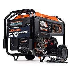 Generac 7,500-Watt Dual-Fuel Compatible Portable