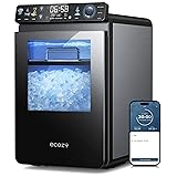 ecozy Nugget Ice Maker Countertop, Smart Pebble Ice
