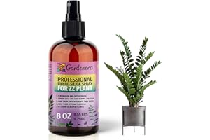 GARDENERA 𝐒𝐔𝐏𝐄𝐑𝐈𝐎𝐑 Liquid Silica Boost Fertilizer and Supplement Spray for ZZ Plants – Pre-Mixed, Ready-to-Use Liquid Silicon Plant Superfood Mist for Indoor & Outdoor Plants – 8oz