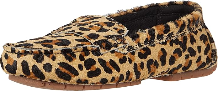 clarks leopard loafers