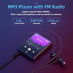 64GB Mp3 Player with Bluetooth 5.3, 2.8" Full Touch