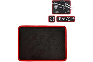 Flexible Magnetic Mat/Organizer,Magnetic Tool Tray,3 Different Size Parts Tool Holder Pad for Organizing Mechanic Wrench Scre