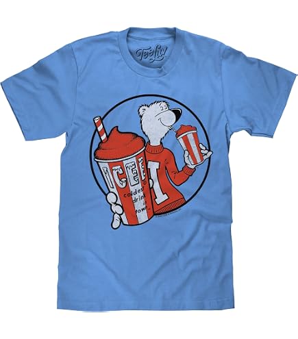 Amazon.com: Tee Luv Men's Hawaiian ICEE Polar Bear T-Shirt, Pool