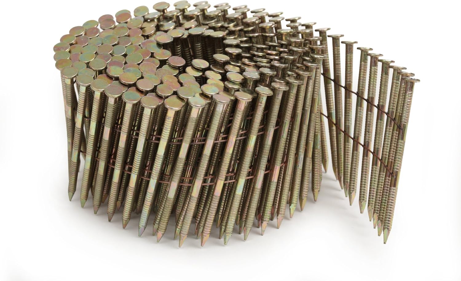 Tacwise 0964 Extra Galvanised Flat Top Coil Nails Type 2.8 x 64 mm, Diamond Point, Ring Shank, 16° Inclined, Wire Collated - Image 3