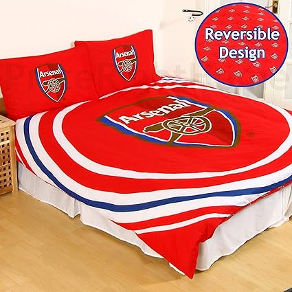 Arsenal F C Pulse Reversible Double Duvet Quilt Cover Set