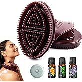 2 Pcs Meridian Brush, Dual-Use Body Brush for Deep Cleansing, Exfoliating, Firming & Lymphatic Drainage, Body Shaping and Muscle Relaxation, TPU SPA Massage Tool, A Thoughtful Gift for Her