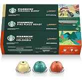 Starbucks by Nespresso Vertuo, Blonde &amp; Medium Roast Coffee, 30-count | Variety Pack Coffee Pods, Brews 7.8 oz.