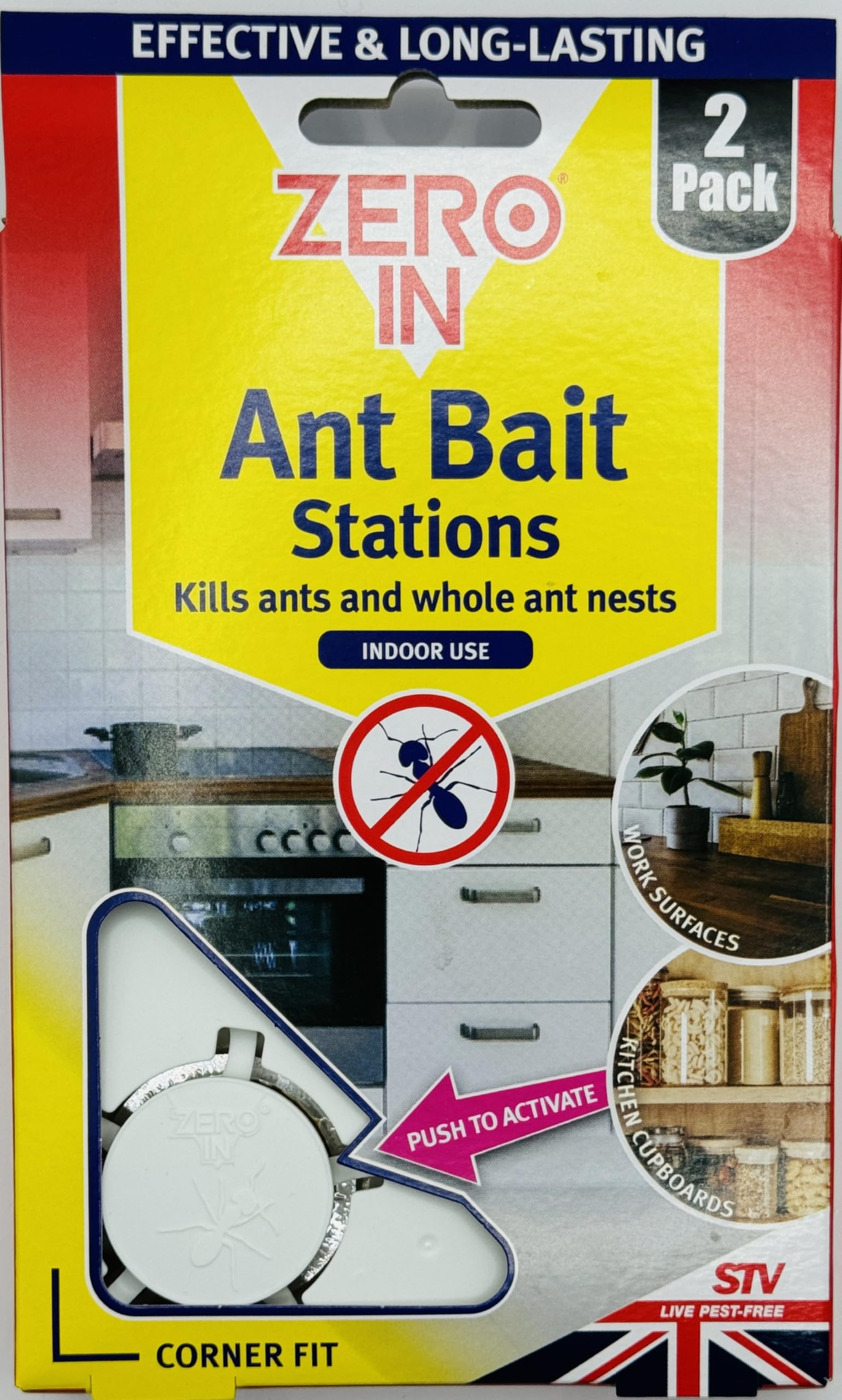 UKDD® Zero IN Dual Action Ant Bait Station Ant Stopper (1 PACK (2 Bait Station))
