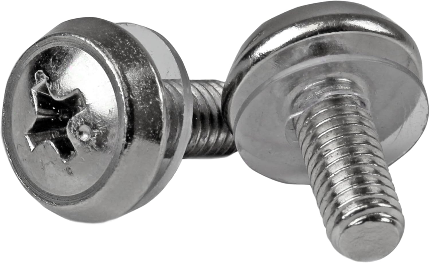 StarTech.com M5 x 12mm, Screws, 100 Pack, M5 Mounting Screws for Server Rack & Cabinet (CABSCREWSM5), Silver Mounting Screws