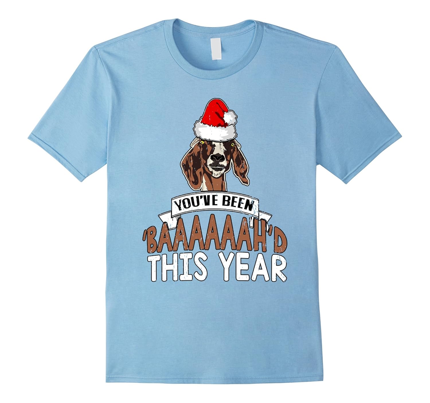 Funny Christmas You've Been Baaahd This Year Farm Goat Shirt-ANZ