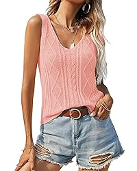 Soulomelody Womens Summer V Neck Tops Knitted