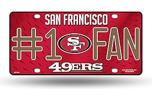 NFL #1 Fan Metal Auto Tag