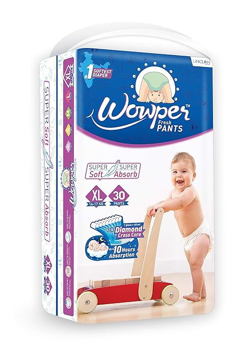Wowper Fresh Pants Diapers Extra Large 30 Pieces