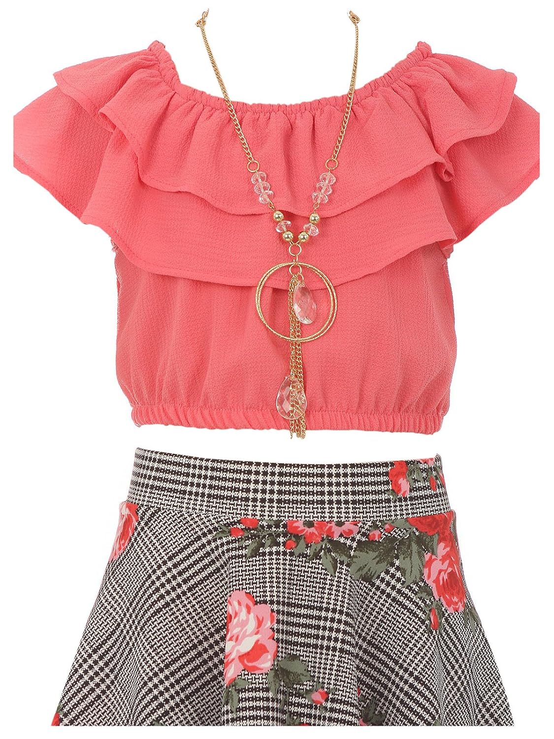 crop top flower girl dress